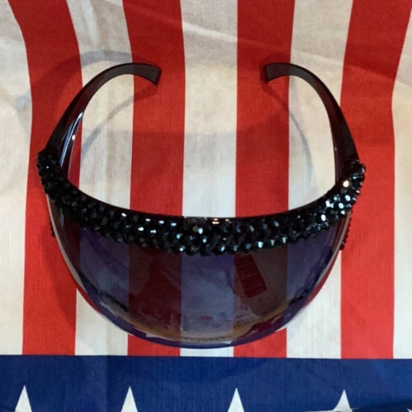 COVID Rhinestone Embellished Face Shields (Bling), NEW IN BOX - Picture 4 of 5